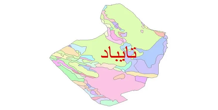 نقشه شیپ فایل (GIS) زمین‌ شناسی شهرستان تایباد