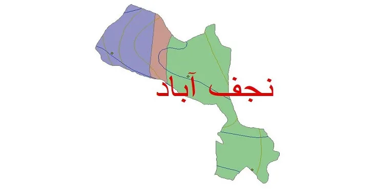 نقشه شیپ‌ فایل اقلیم‌شناسی شهرستان نجف آباد + 7 لایه اقلیمی