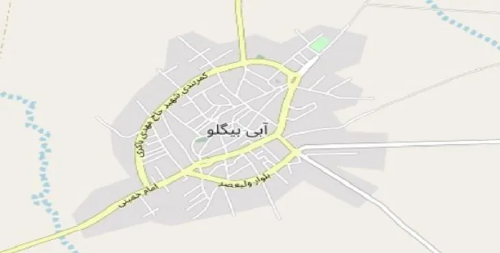 دانلود نقشه شهر آبی بیگلو + pdf با کیفیت بالا