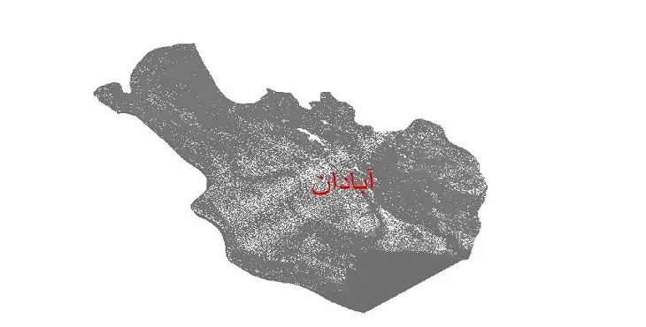 دانلود نقشه دم (DEM) شهرستان آبادان | دقت 30 متر