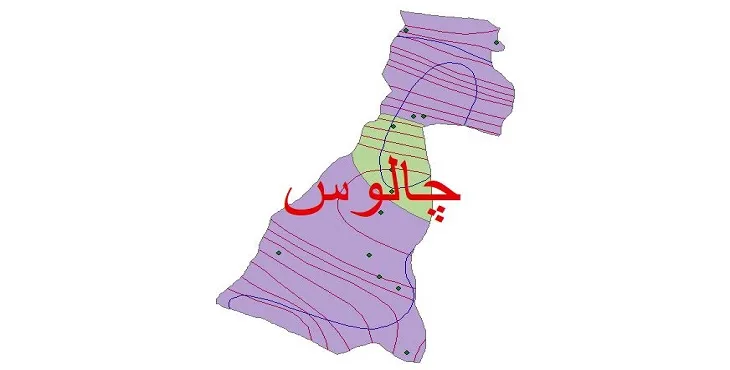 نقشه شیپ‌ فایل اقلیم‌شناسی شهرستان چالوس + 7 لایه اقلیمی