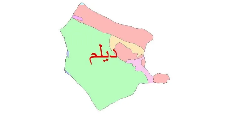 نقشه شیپ فایل (GIS) زمین‌ شناسی شهرستان دیلم