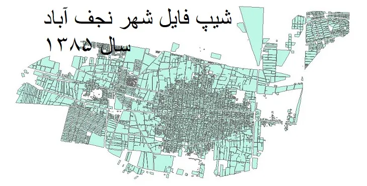 دانلود شیپ فایل بلوک آماری شهر نجف آباد