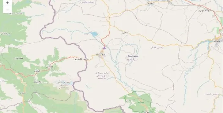 دانلود نقشه شهرستان پیرانشهر + pdf با کیفیت بالا