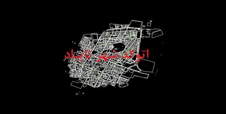 دانلود نقشه اتوکد شهر تایباد
