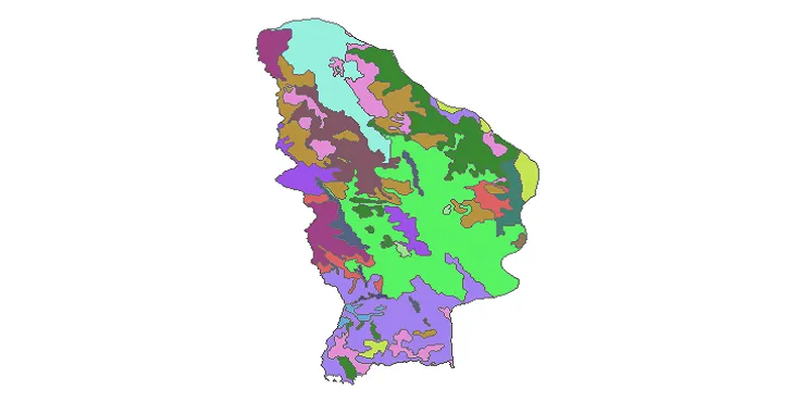 بروزترین نقشه شیپ فایل کاربری اراضی شهرستان سردشت + PDF