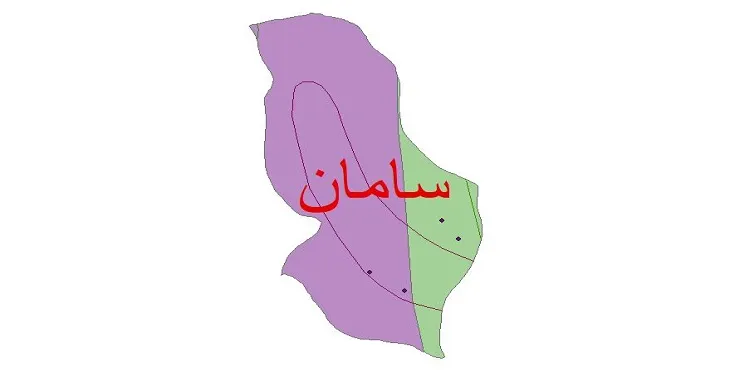 نقشه شیپ‌ فایل اقلیم‌شناسی شهرستان سامان + 7 لایه اقلیمی