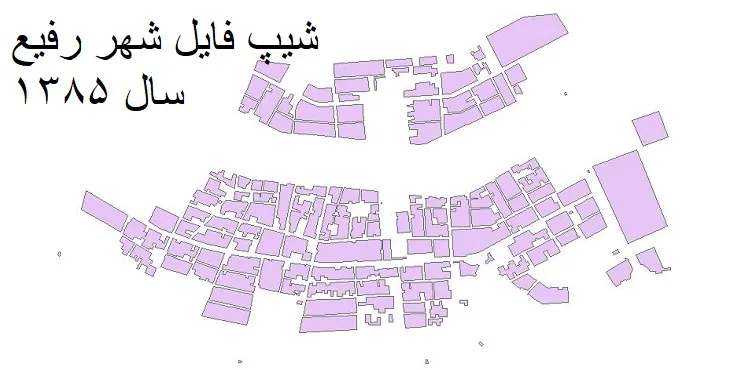 دانلود شیپ فایل بلوک آماری شهر رفیع