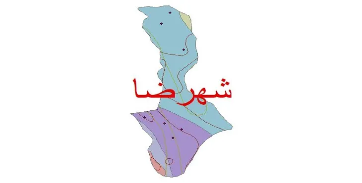نقشه شیپ‌ فایل اقلیم‌شناسی شهرستان شهرضا + 7 لایه اقلیمی
