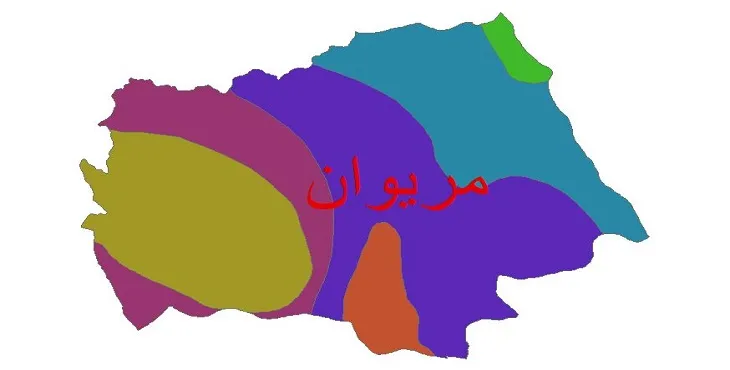 نقشه شیپ‌ فایل اقلیم‌شناسی شهرستان مریوان + 7 لایه اقلیمی