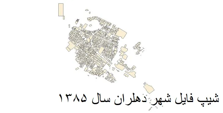 دانلود شیپ فایل بلوک آماری شهر دهلران