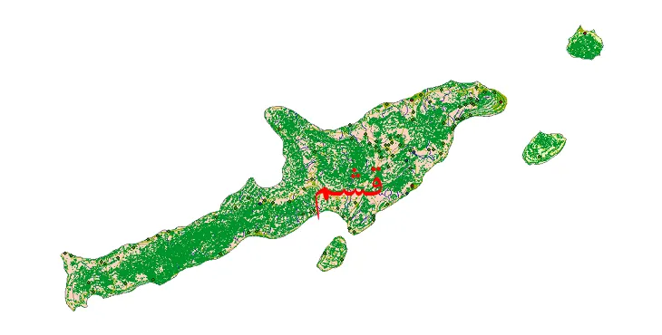 دانلود نقشه های شیپ فایل شهرستان قشم + کاملترین لایه GIS