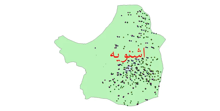 دانلود نقشه جمعیت نقاط شهری و روستایی شهرستان اشنویه از سال 1335 تا 1395