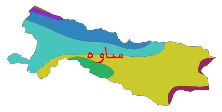 نقشه شیپ‌ فایل اقلیم‌شناسی شهرستان ساوه + 7 لایه اقلیمی