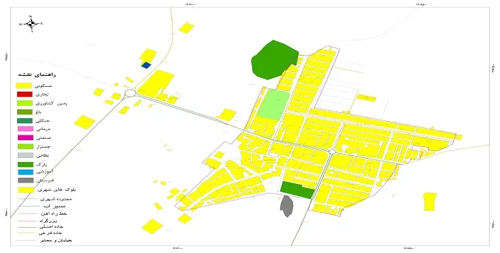 نقشه شیپ فایل (GIS) شهر صالح آباد خراسان رضوی 1404 + عکس با کیفیت
