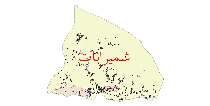 دانلود نقشه جمعیت نقاط شهری و روستایی شهرستان شمیرانات از سال 1335 تا 1395