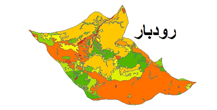 بروزترین نقشه شیپ فایل کاربری اراضی شهرستان رودسر + PDF