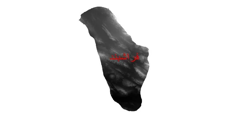 دانلود نقشه دم (DEM) شهرستان فراشبند | دقت 30 متر