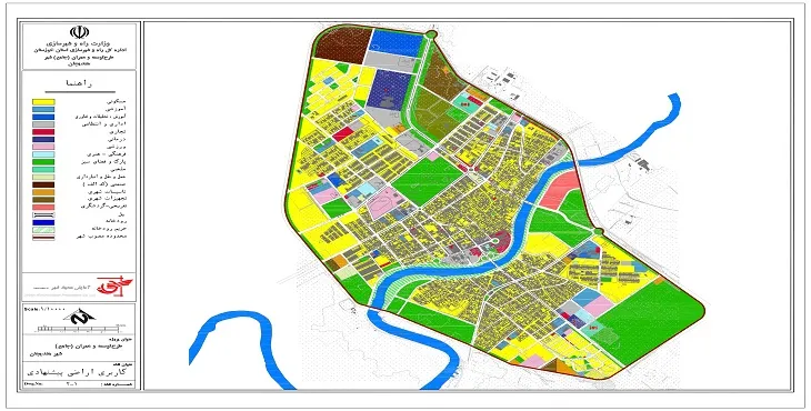 دانلود ضوابط و مقررات طرح جامع شهر هندیجان سال 94 + نقشه ها