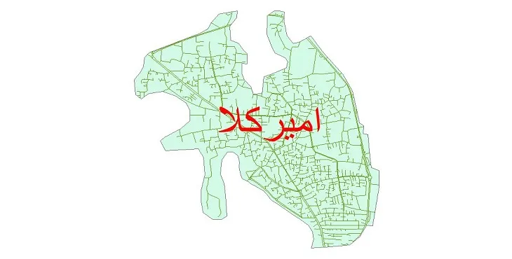 دانلود نقشه شیپ فایل شبکه معابر شهر امیرکلا