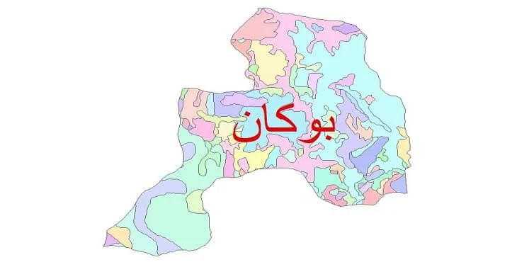 نقشه شیپ فایل (GIS) زمین‌ شناسی شهرستان بوکان