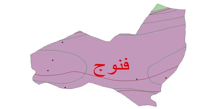 نقشه شیپ‌ فایل اقلیم‌شناسی شهرستان فنوج + 7 لایه اقلیمی
