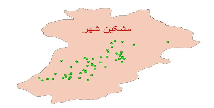 دانلود نقشه شیپ فایل کیفیت آب چاه های شهرستان مشگین شهر