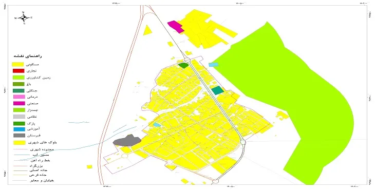 نقشه شیپ فایل (GIS) شهر کاریز 1404 + عکس با کیفیت