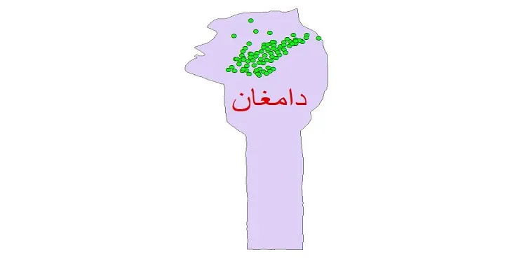 دانلود نقشه شیپ فایل کیفیت آب چاه های شهرستان دامغان