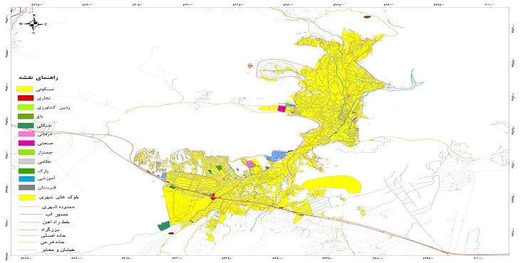جدیدترین نقشه شهر دماوند | قابل چاپ + کیفیت بالا