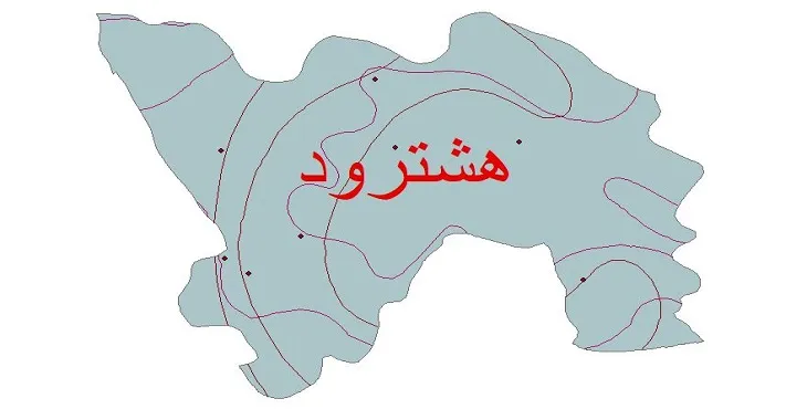 نقشه شیپ‌ فایل اقلیم‌شناسی شهرستان هشترود + 7 لایه اقلیمی
