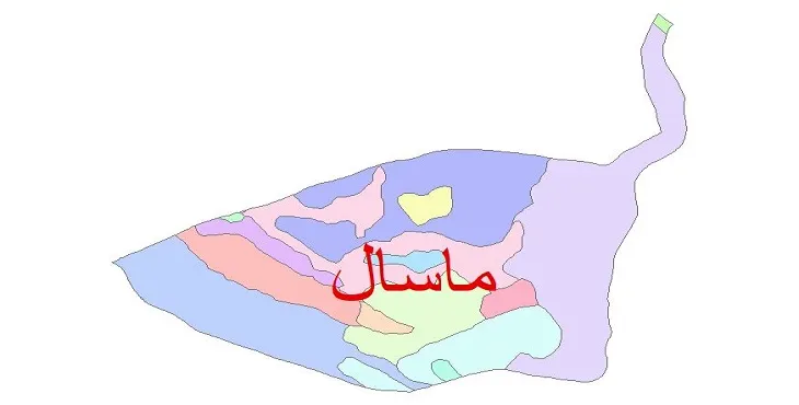 نقشه شیپ فایل (GIS) زمین‌ شناسی شهرستان ماسال