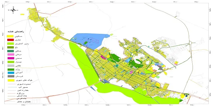 جدیدترین نقشه شهر شهرکرد | قابل چاپ + کیفیت بالا