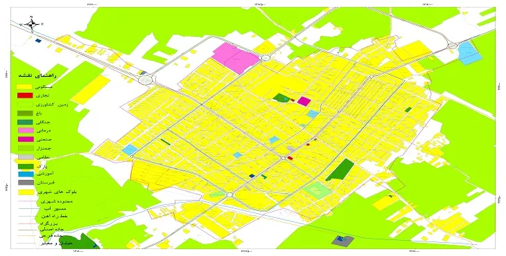 جدیدترین نقشه شهر درگز | قابل چاپ + کیفیت بالا