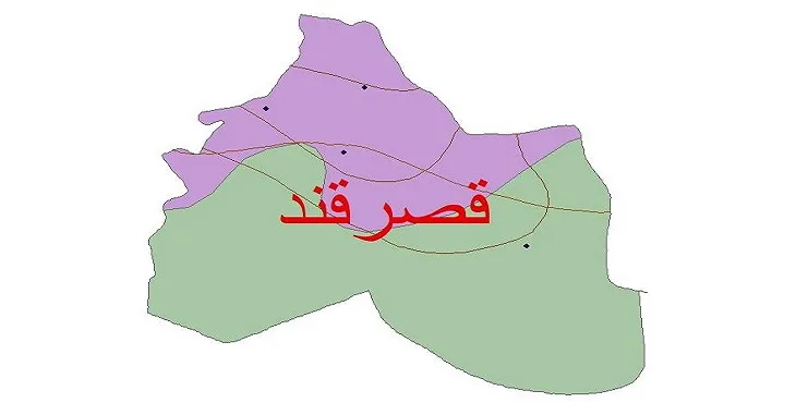 نقشه شیپ‌ فایل اقلیم‌شناسی شهرستان قصرقند + 7 لایه اقلیمی
