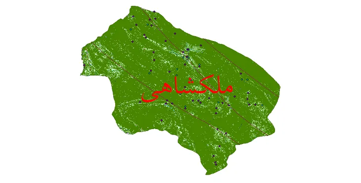 دانلود نقشه های شیپ فایل شهرستان ملکشاهی + کاملترین لایه GIS