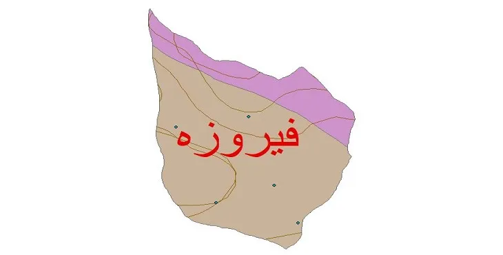 نقشه شیپ‌ فایل اقلیم‌شناسی شهرستان فیروزه + 7 لایه اقلیمی