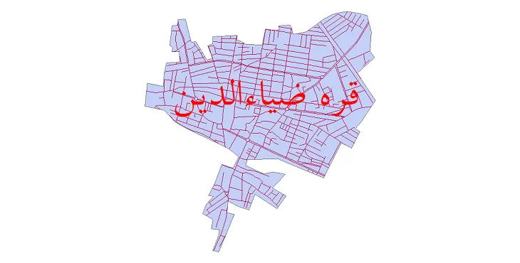 دانلود نقشه شیپ فایل شبکه معابر شهر قره ضیاءالدین