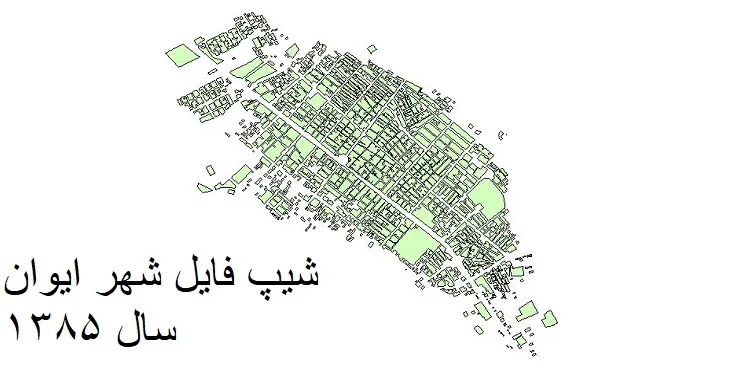 دانلود شیپ فایل بلوک آماری شهر ایوان