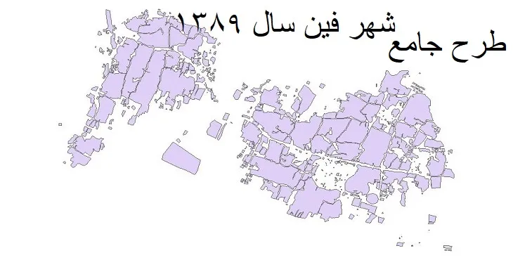 دانلود طرح جامع شهر فین سال 89