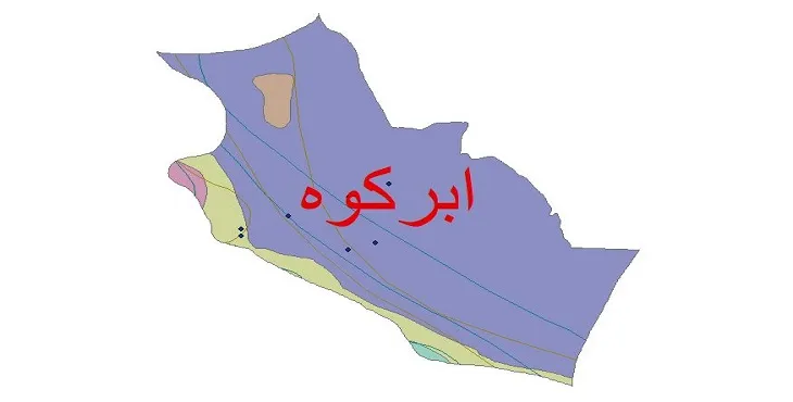 نقشه شیپ‌ فایل اقلیم‌شناسی شهرستان ابرکوه + 7 لایه اقلیمی