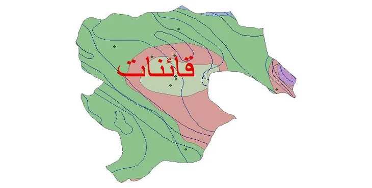 نقشه شیپ‌ فایل اقلیم‌شناسی شهرستان قائنات + 7 لایه اقلیمی