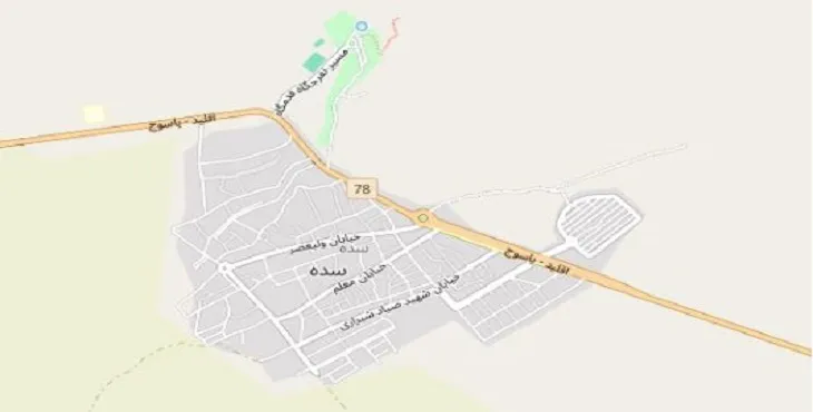 دانلود نقشه شهر سده فارس + pdf با کیفیت بالا