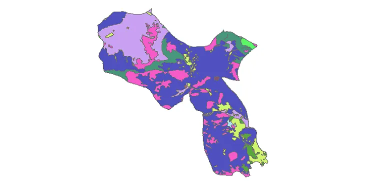 بروزترین نقشه شیپ فایل کاربری اراضی شهرستان شاهین دژ + PDF