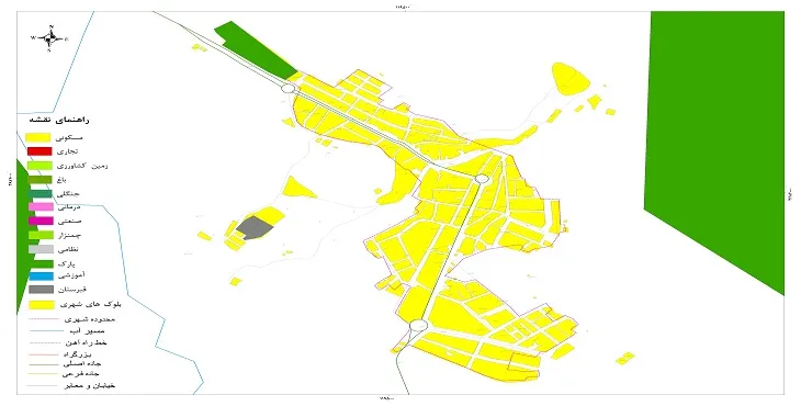 نقشه شیپ فایل (GIS) شهر میمه دهلران 1404 + عکس با کیفیت