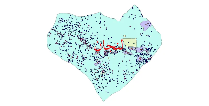 دانلود نقشه جمعیت نقاط شهری و روستایی شهرستان لنجان از سال 1335 تا 1395