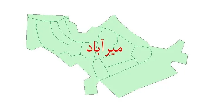 دانلود نقشه شیپ فایل شبکه معابر شهر میرآباد کرمانشاه