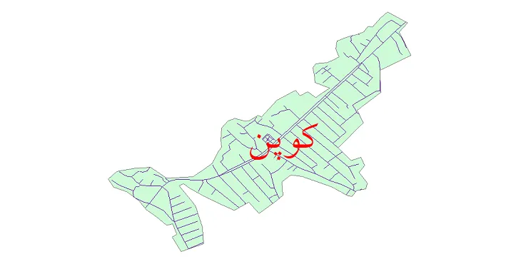 دانلود نقشه شیپ فایل شبکه معابر شهر کوپن
