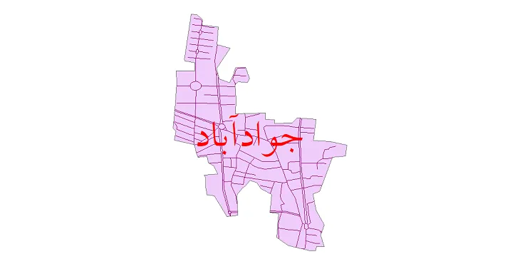 دانلود نقشه شیپ فایل شبکه معابر شهر جوادآباد