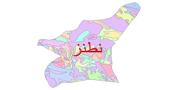 نقشه شیپ فایل (GIS) زمین‌ شناسی شهرستان نطنز